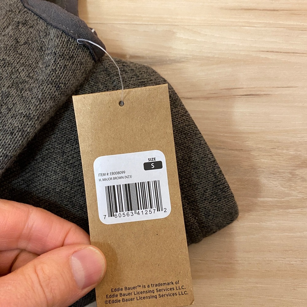 Eddie Bauer Mens Sycamore Vest Brown Sweater Fleece Full Zip Small - Picture 3 of 10